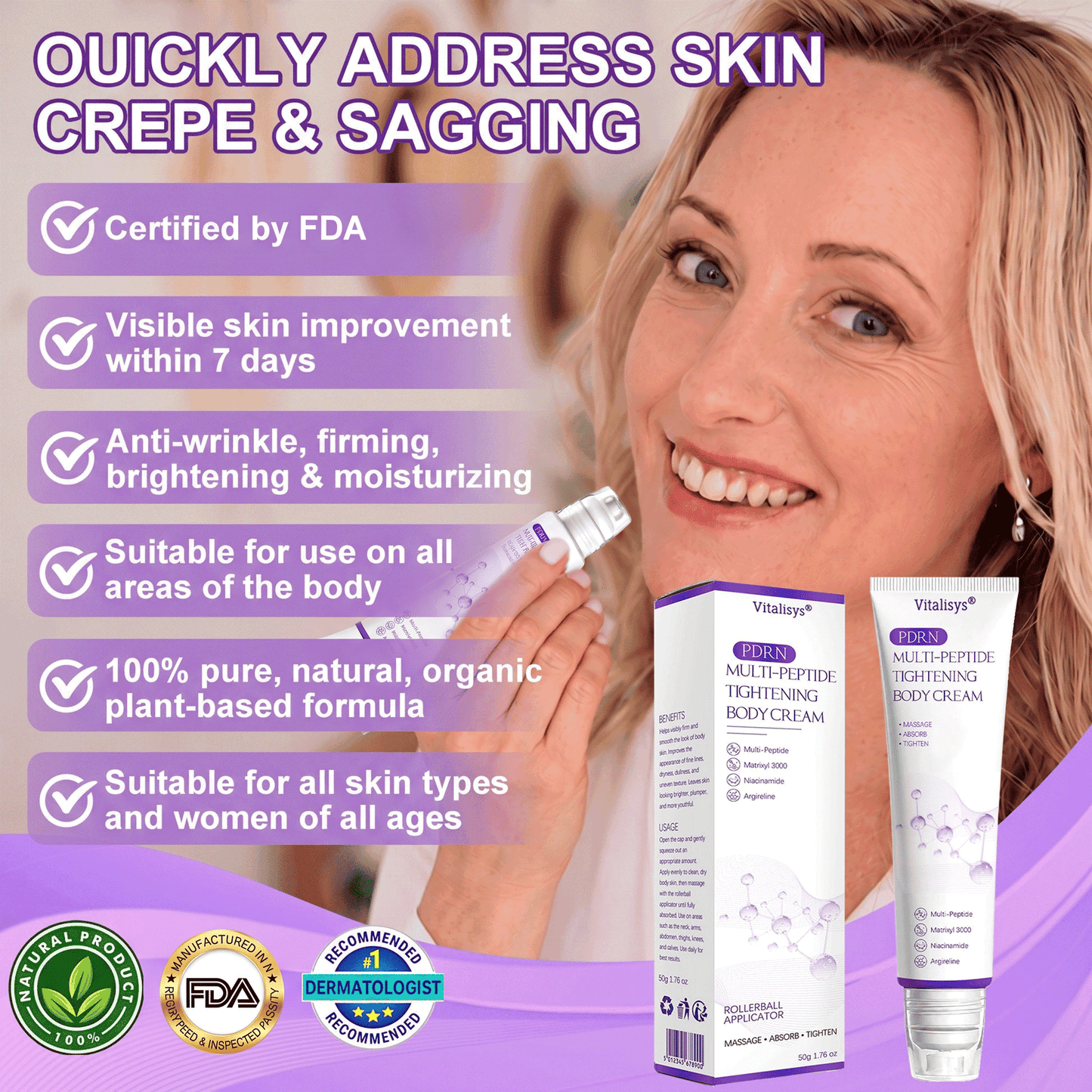 30% OFF🎁 🎁 𝐕𝐢𝐭𝐚𝐥𝐢𝐬𝐲𝐬® 𝐏𝐃𝐑𝐍 𝐌𝐮𝐥𝐭𝐢-𝐏𝐞𝐩𝐭𝐢𝐝𝐞 𝐌𝐚𝐬𝐬𝐚𝐠𝐢𝐧𝐠 𝐁𝐨𝐝𝐲 𝐑𝐨𝐥𝐥𝐞𝐫 𝐂𝐫𝐞𝐚𝐦 𝑫𝒆𝒓𝒎𝒂𝒕𝒐𝒍𝒐𝒈𝒊𝒔𝒕 𝑨𝒑𝒑𝒓𝒐𝒗𝒆𝒅 | 𝑻𝒉𝒆 #𝟏 𝑩𝒐𝒕𝒐𝒙-𝑳𝒊𝒌𝒆 𝑨𝒍𝒕𝒆𝒓𝒏𝒂𝒕𝒊𝒗𝒆 | 𝑹𝒆𝒔𝒖𝒍𝒕𝒔 𝒊𝒏 𝒋𝒖𝒔𝒕 𝟕 𝒅𝒂𝒚𝒔