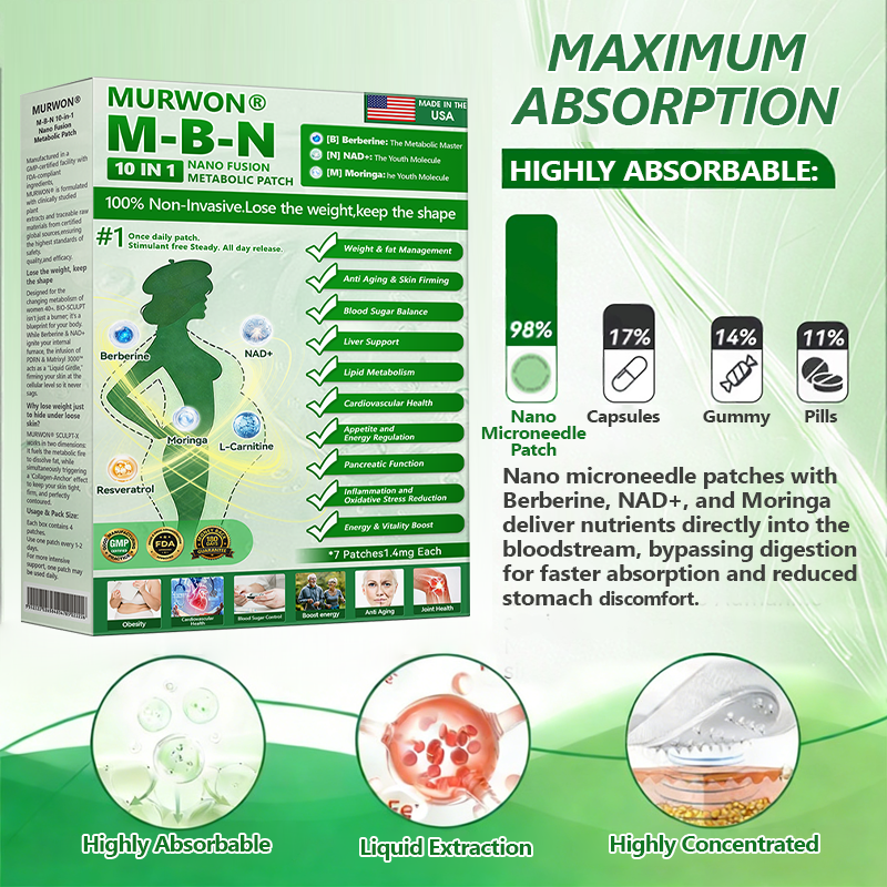 FDA Registered & GMP Certified 👩‍⚕️ |🌥️𝑴𝙐𝗥𝑾𝓞𝓝® 𝗠-𝐵-𝑁 𝟏𝟎-𝐢𝐧-𝟏 𝐍𝐚𝐧𝐨 𝐅𝐮𝐬𝐢𝐨𝐧 𝐌𝐞𝐭𝐚𝐛𝐨𝐥𝐢𝐜 𝐏𝐚𝐭𝐜𝐡 | ✅ 𝐁𝐚𝐜𝐤𝐞𝐝 𝐛𝐲 𝐒𝐜𝐢𝐞𝐧𝐭𝐢𝐟𝐢𝐜 𝐄𝐯𝐢𝐝𝐞𝐧𝐜𝐞 | 𝟏𝟎-𝐢𝐧-𝟏 𝐅𝐨𝐫𝐦𝐮𝐥𝐚 | 𝐑𝐞𝐬𝐮𝐥𝐭𝐬 𝐢𝐧 7 𝐃𝐚𝐲𝐬💟